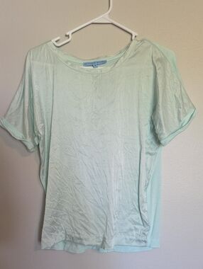 ANTONIO MELANI Light Mint Short Sleeve Crew Neck Top